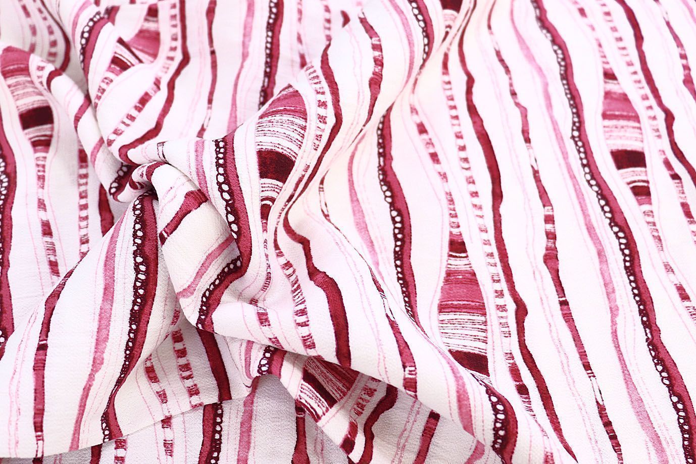 Лен БОХО принт/розовый на белом 3857-PY/D#11/C#2