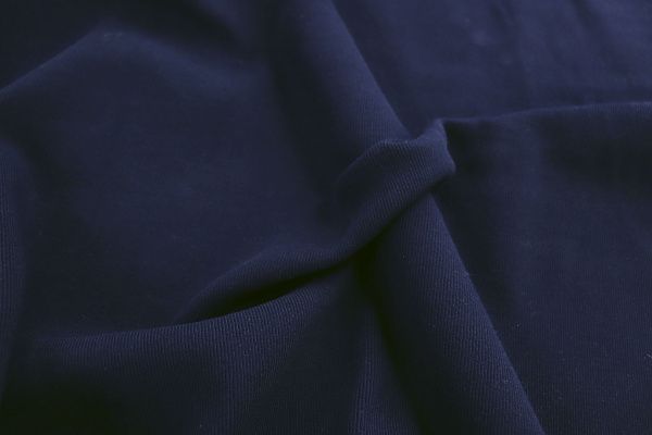 Трикотаж "Рибана"/темно-синий 0250/C#т.синий