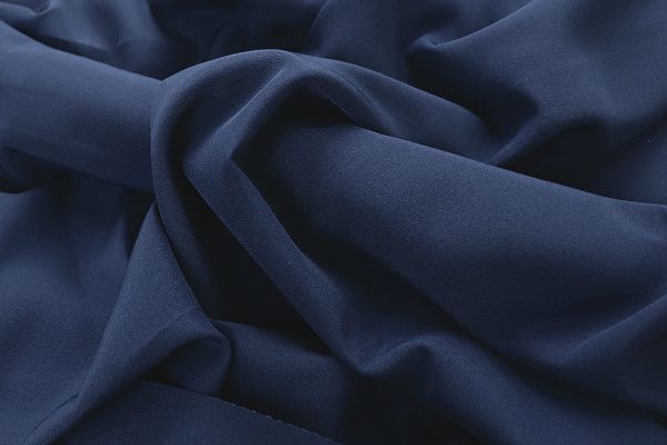 Костюмная ткань "Барби" стрейч/темно-синий 4147-PY/C#9