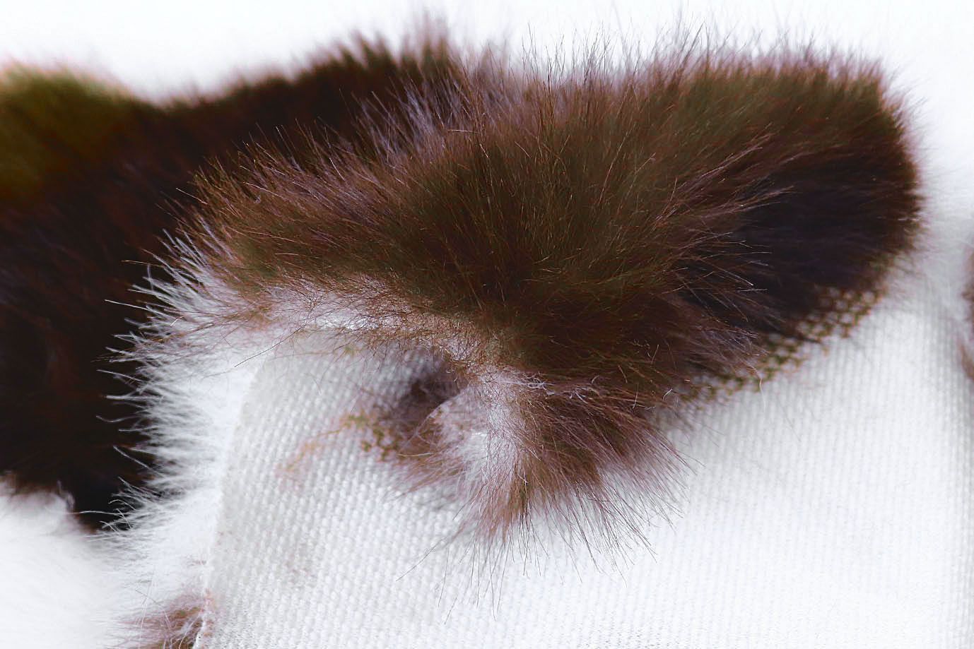 Искусственный мех "Песец" принт/корова коричнево-белая 289-25001/C#2 (50506) (50514)