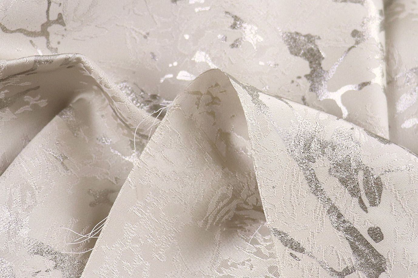 Сатин "Пандора" жаккард c напылением/серо-бежевый 4027-PY/D#1/C#3