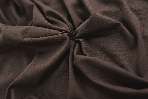 Трикотаж "Кулирка"/темно-коричневый 0849/C#40/C#т.коричневый 19-0912TX