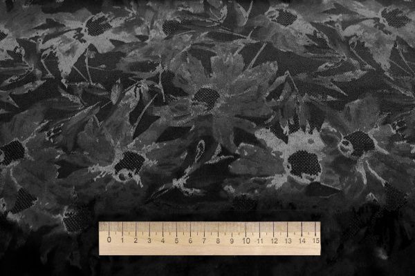 Шелк жаккард/черный 3896-PY/D#1/C#3