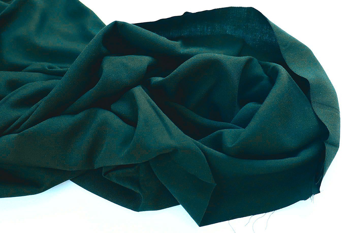 Штапель твил стрейч/темно-зеленый 4062-PY/C#3