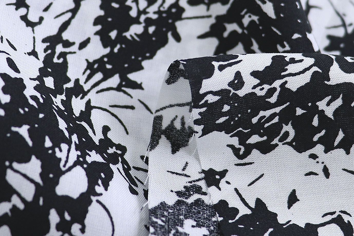 Штапель принт/черный на белом 3860-PY/D#15/C#3