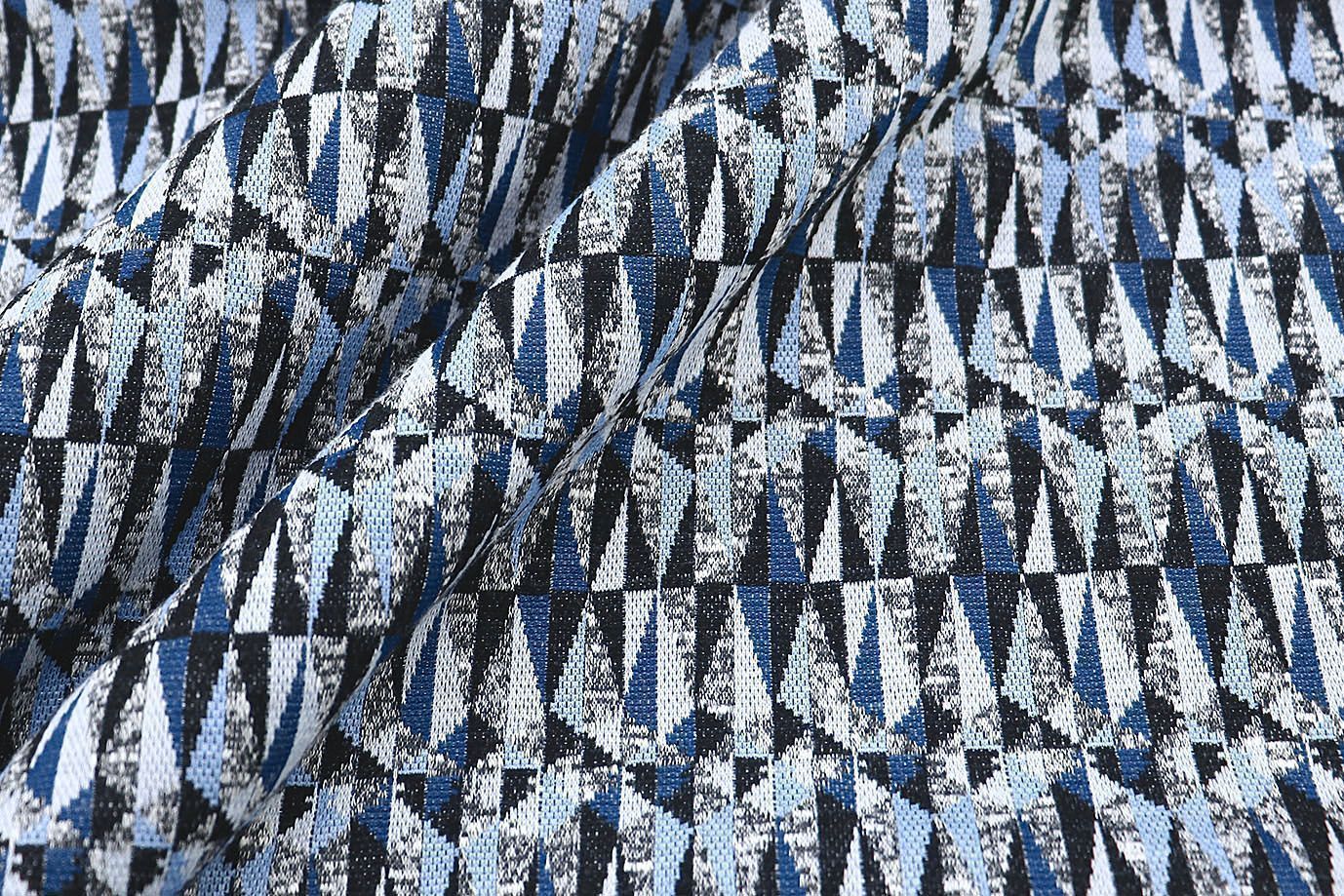 Трикотаж жаккард/синий 2816-PY/D#1/C#1