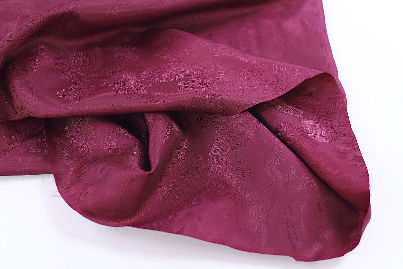 Подкладочная ткань жаккард/бордовый 16723 D1 #20