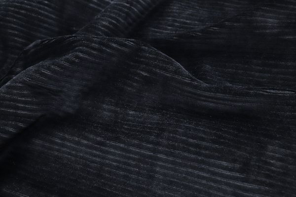 Трикотаж вельвет/черный 3345-PY/C#18 (11099)