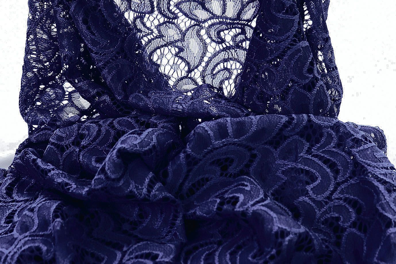 Гипюр "Фестон"/ночной синий 1441-PY/C#9