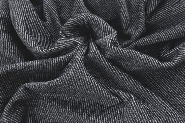 Пальтовая ткань "Диагональ"/полоска на черном 1417-PY/D#1/C#3