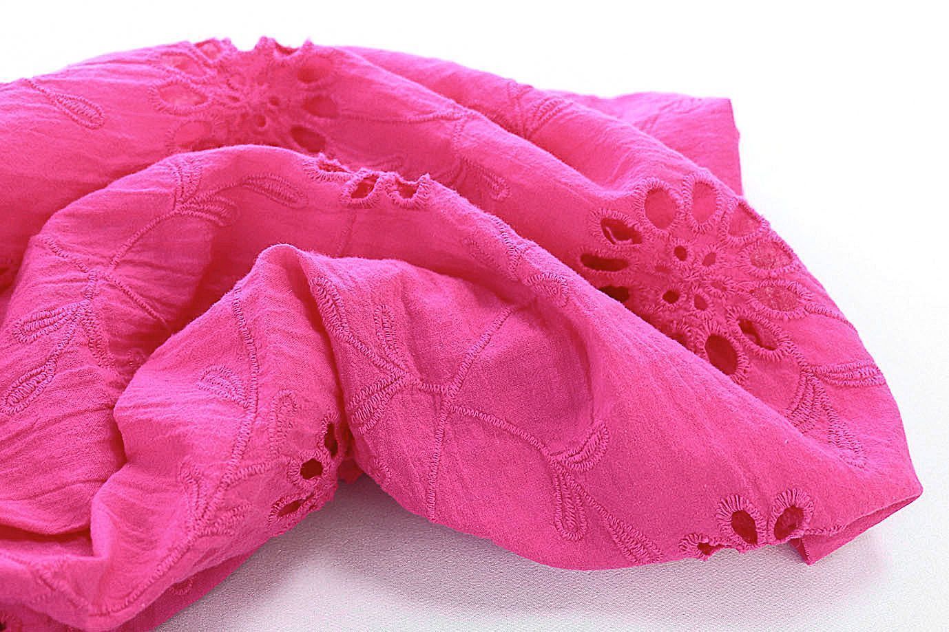 Хлопок "Батист" жатка с вышивкой/фуксия 3202-PY/D#5/C#6 (EU4272)