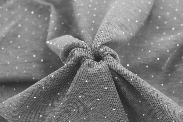 Трикотаж со стразами/серый VT-11805A/C#1