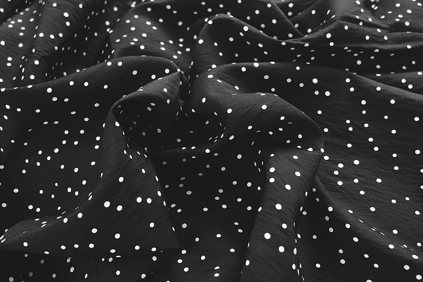 Купра принт/горох белый на черном 4072-PY/D#6/C#3