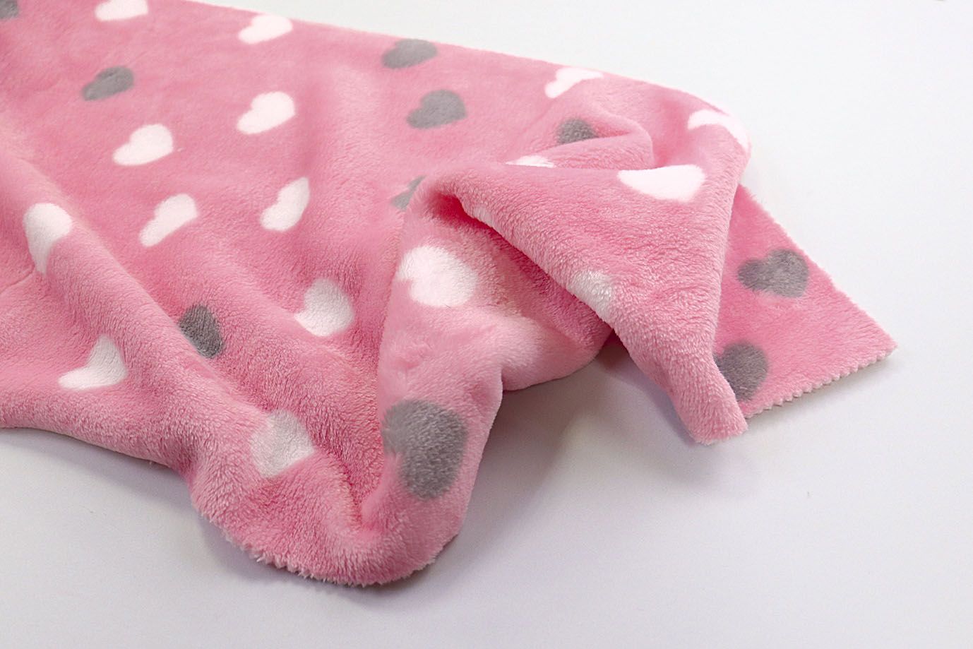 Велсофт принт/сердечки бело-серые на розовом AP221208110/D#222-FLA280YH/C#Y21021500-1 (C2)