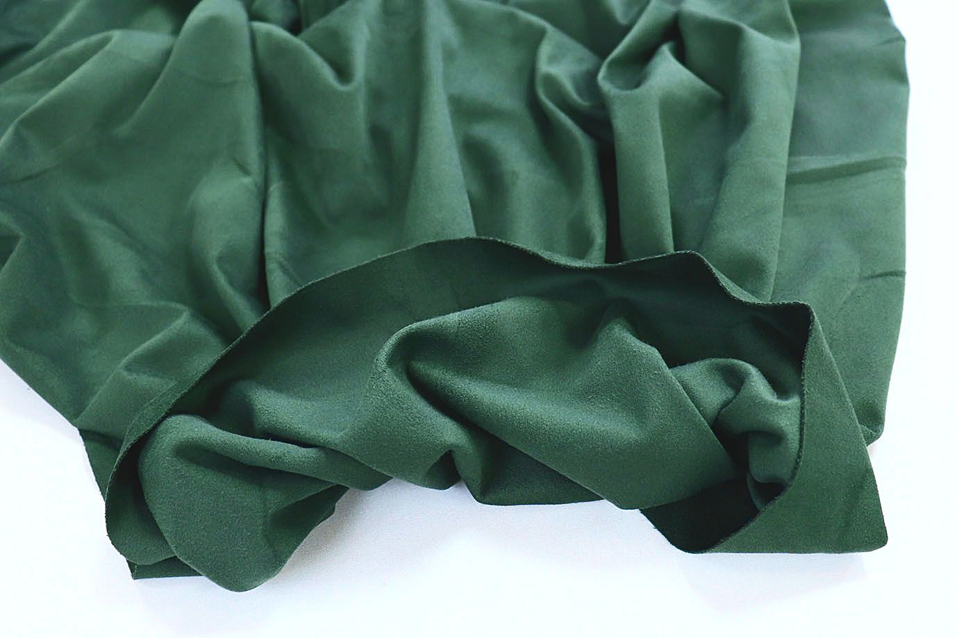 Замша двусторонняя/темно-зеленый 3551-PY/C#11