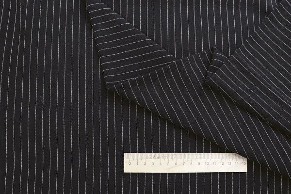 Лен принт/полоска белая на черном 4155-PY/D#1/C#6