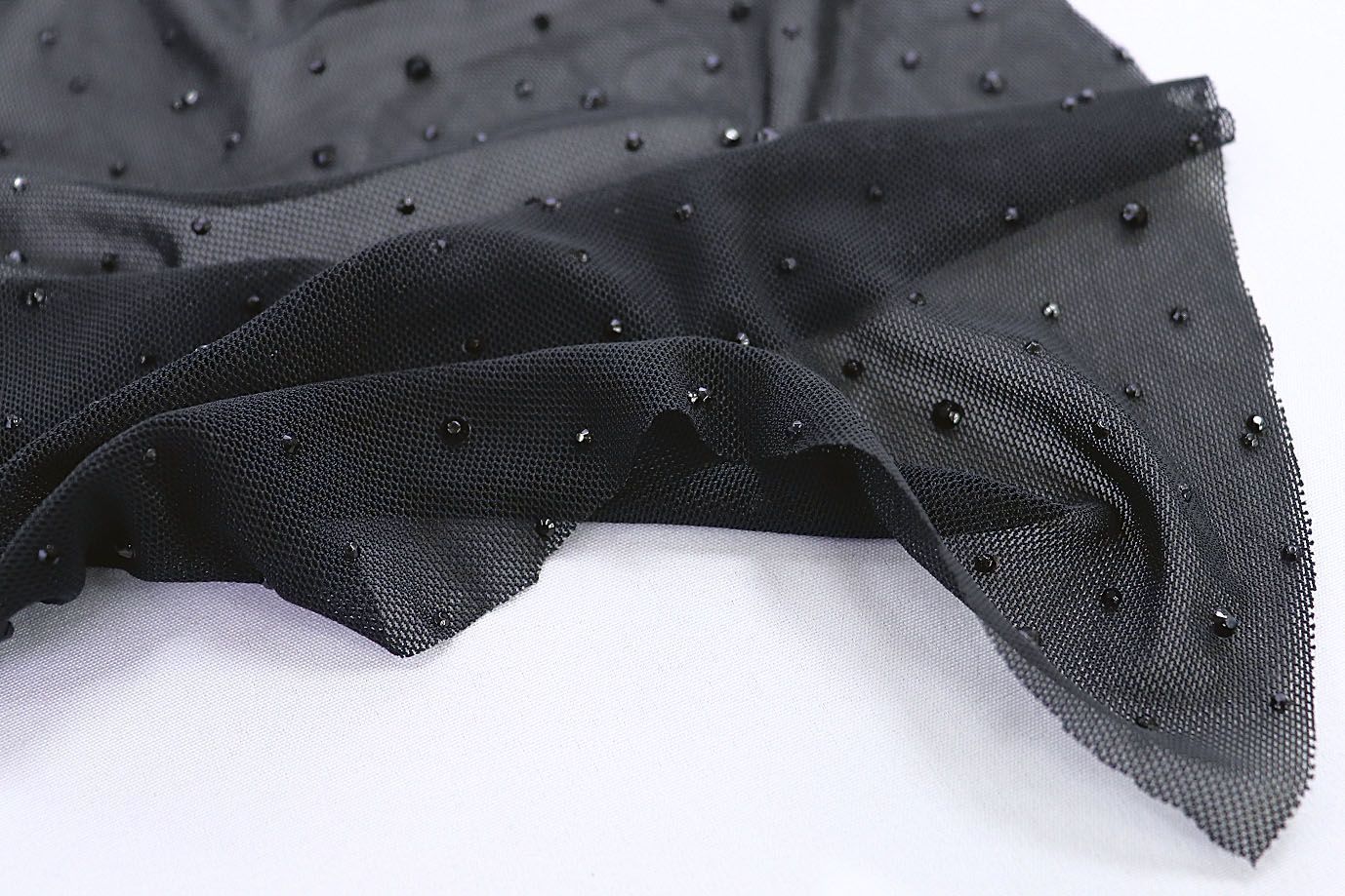 Сетка со стразами/черный 3783-PY/C#4