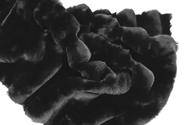 Искусственный мех "Шиншилла"/черный 287-22101395/C#Black