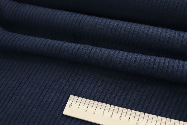 Трикотаж "Лапша"/темно-синий 3515-PY/C#15