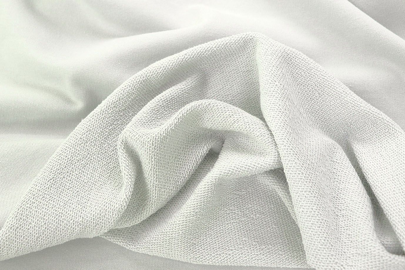 Трикотаж футер 3х нитка с петлей/светло-серый 0363/D#петля/C#св.серый 12-4306TPX