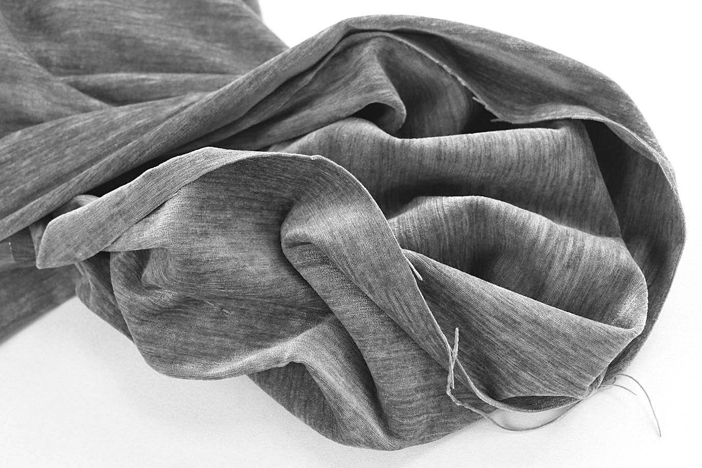 Трикотаж велюр меланж/серый 3989-PY/C#5