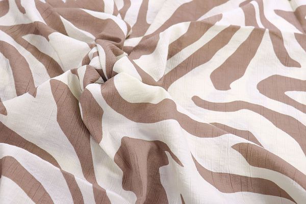 Лен N/R принт/коричнево-белый 3891-PY/D#4/C#4