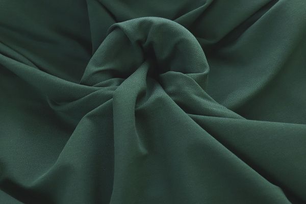 Трикотаж футер 2х нитка/темно-зеленый 0246/C#т.зеленый 19-5411TPX