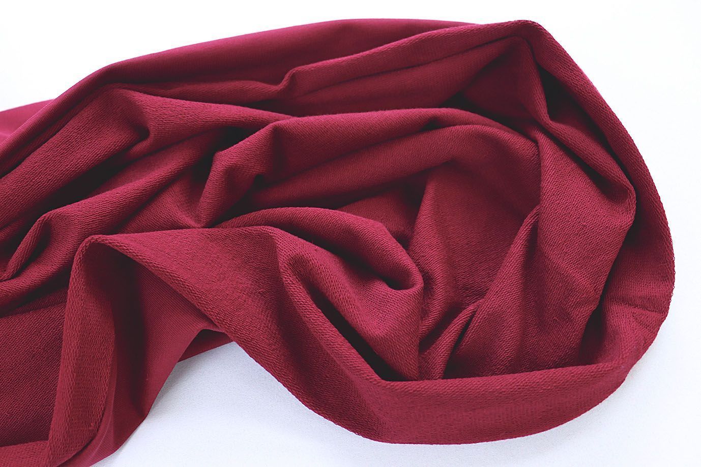 Трикотаж футер 2х нитка/бордо 0246/C#бордо 19-1940TPX