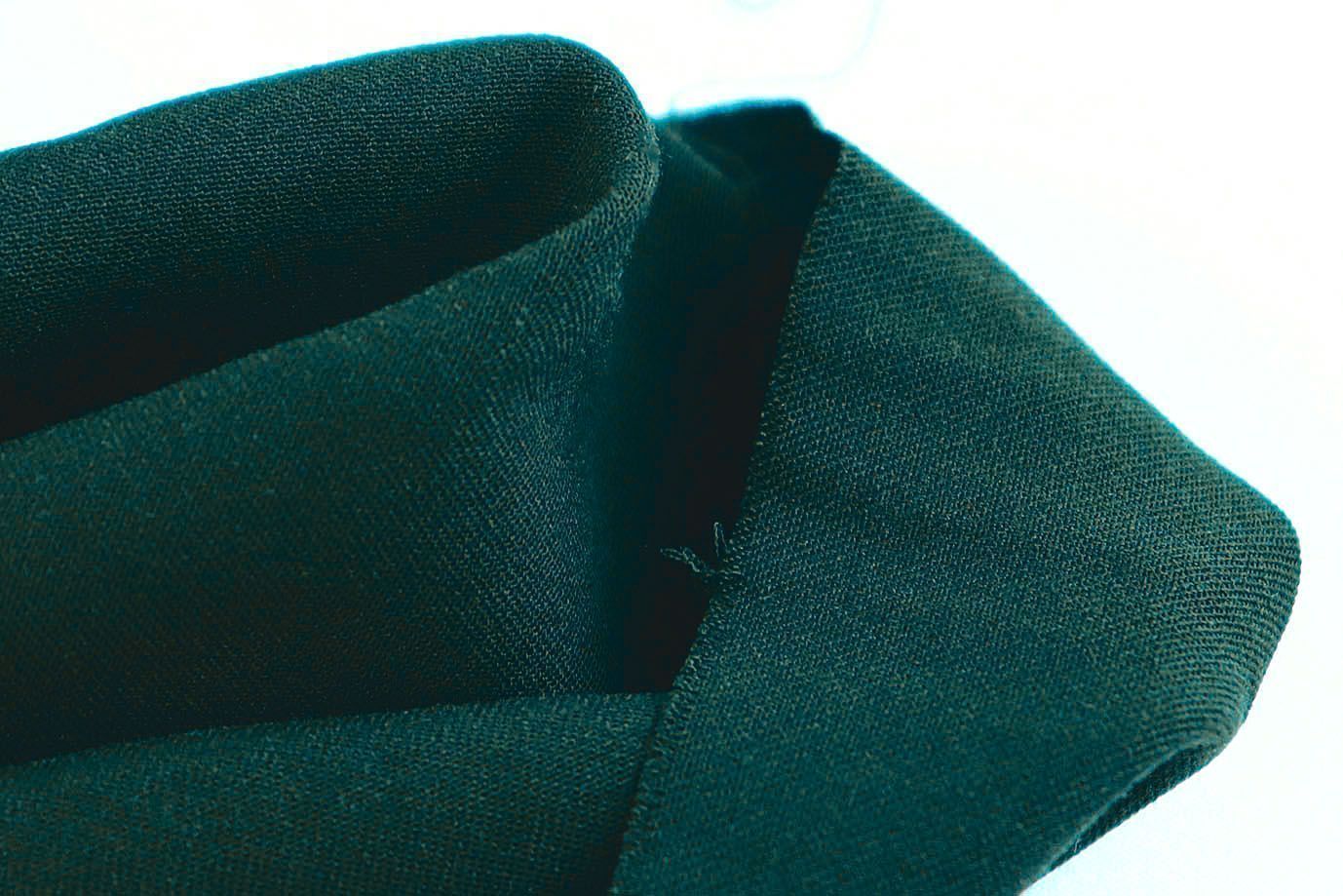 Штапель твил стрейч/темно-зеленый 4062-PY/C#3