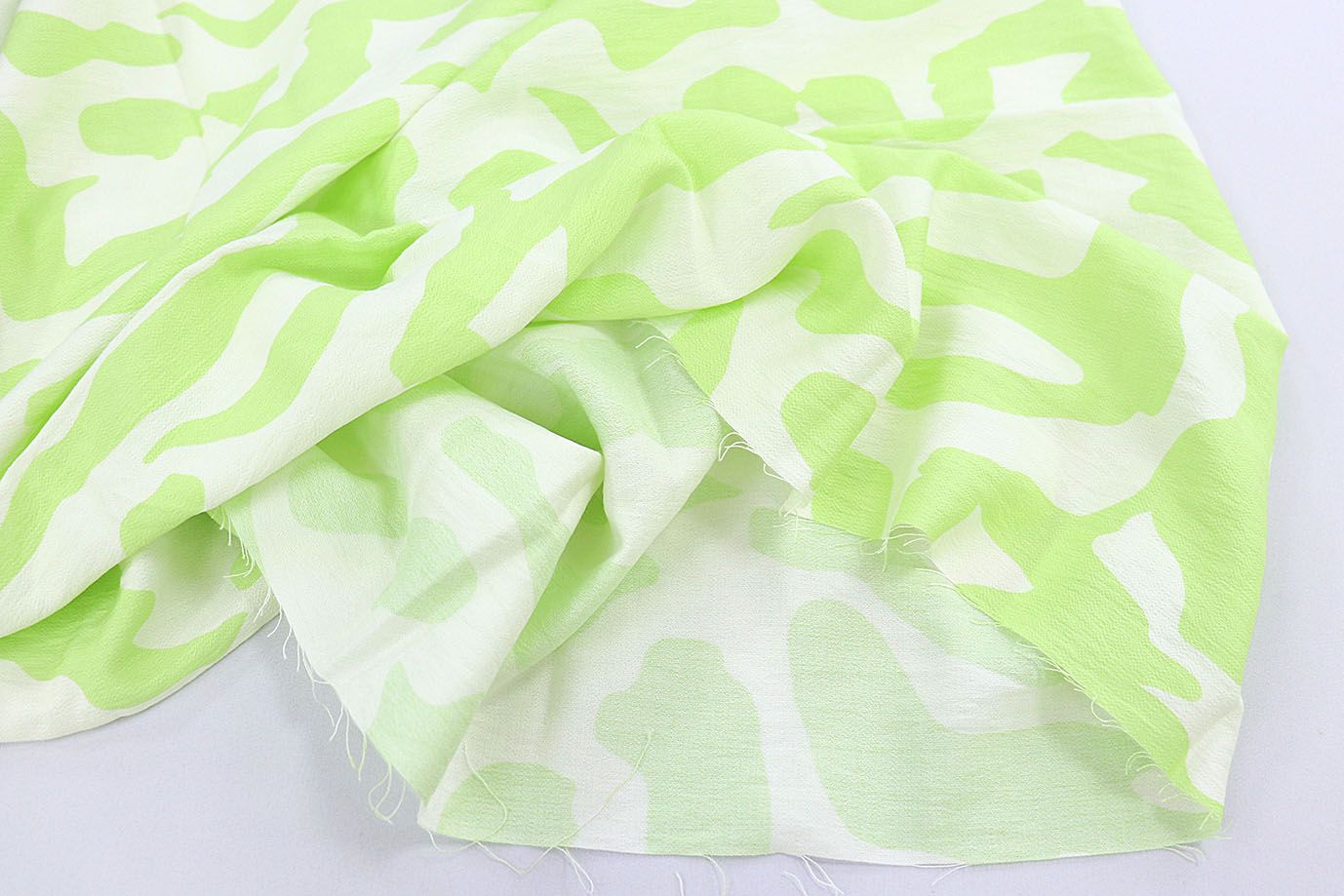 Лен БОХО принт/салатово-белый 3810-PY/D#12/C#5