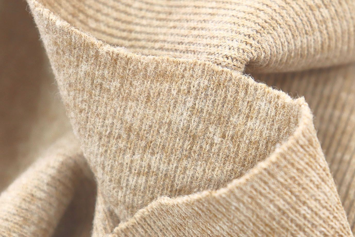 Трикотаж "Рибана" с начесом/светло-коричневый 2862-PY/C#4