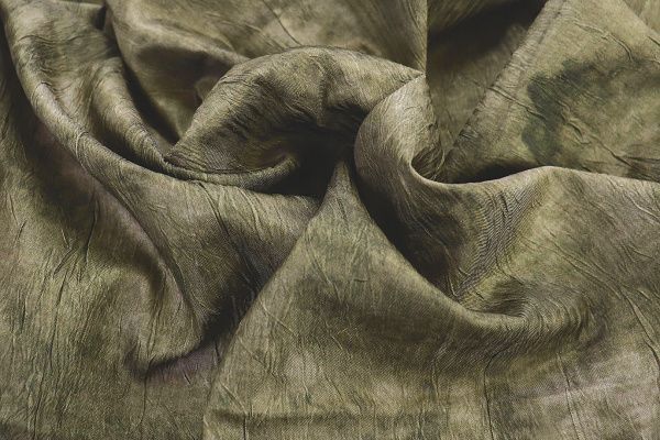 Сатин креш двуцветный/зелено-черный 3780-PY/D#1/C#3