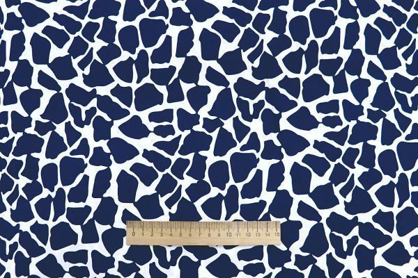 Штапель принт/бело-синий 1374-PY/D#7/C#3