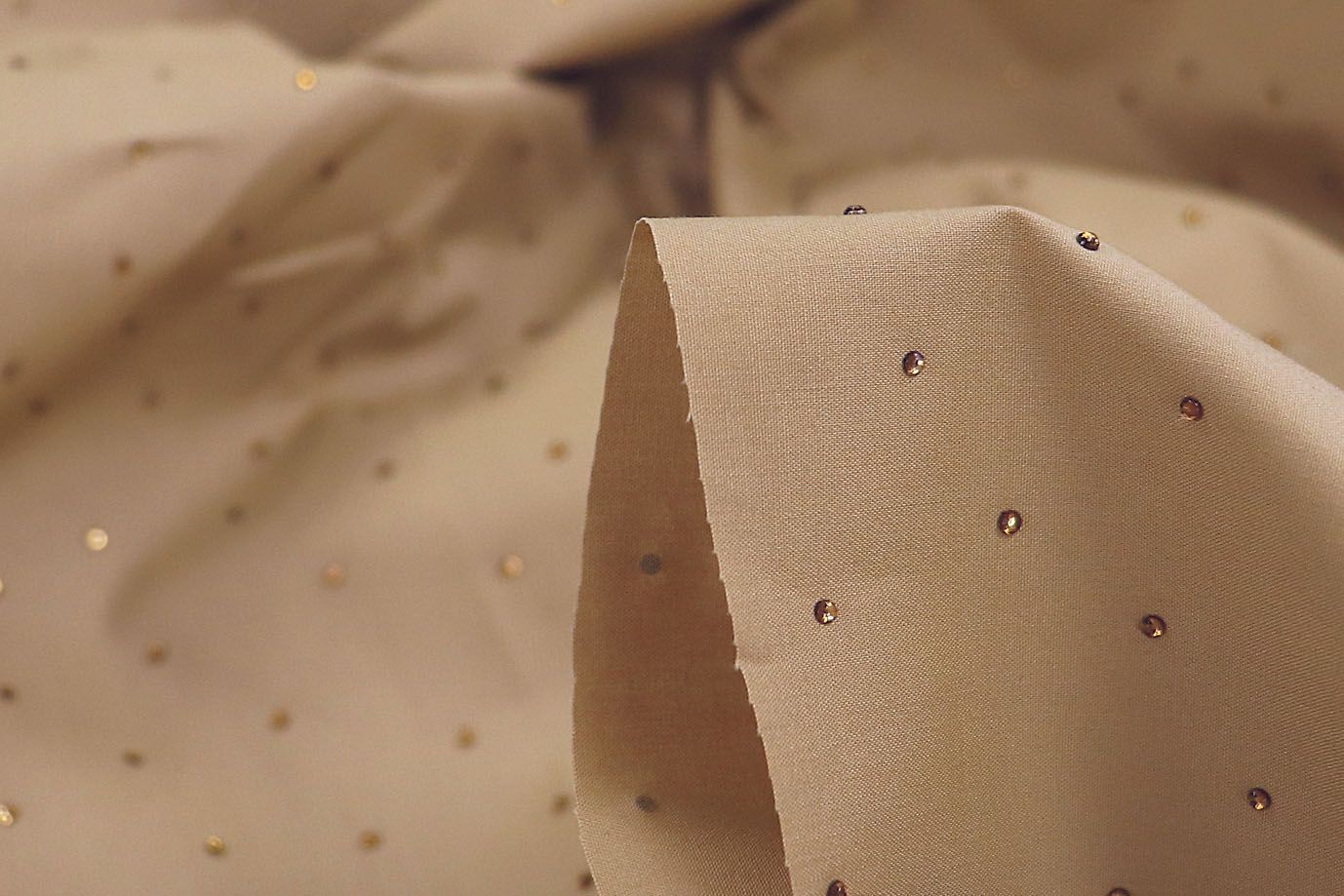 Хлопок нейлон со стразами/коричневый 3832-PY/C#4 Taupe