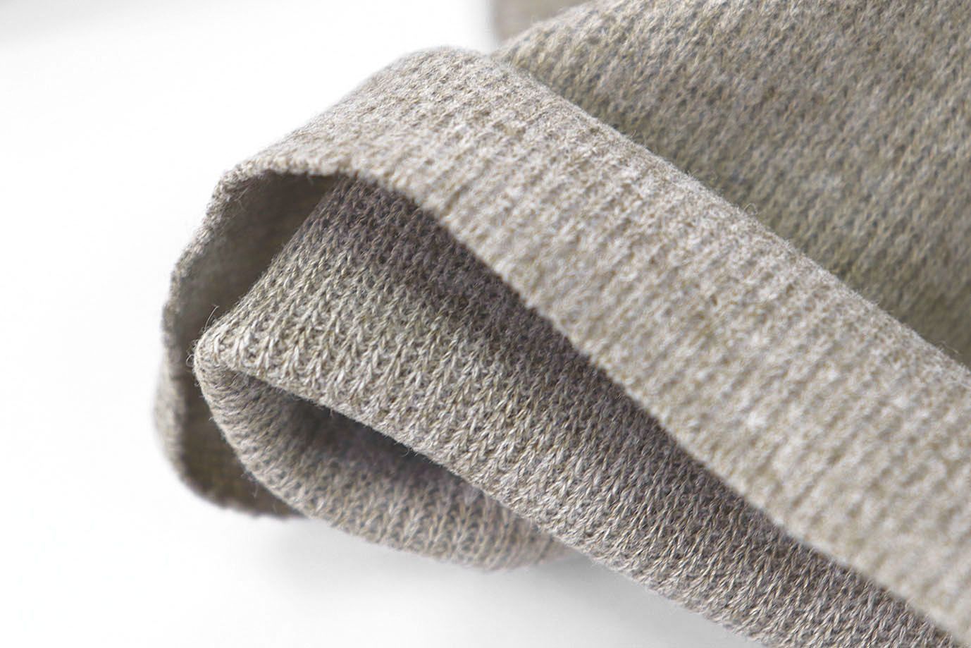 Трикотаж "Рибана"/бежево-серый 3506-PY/C#20