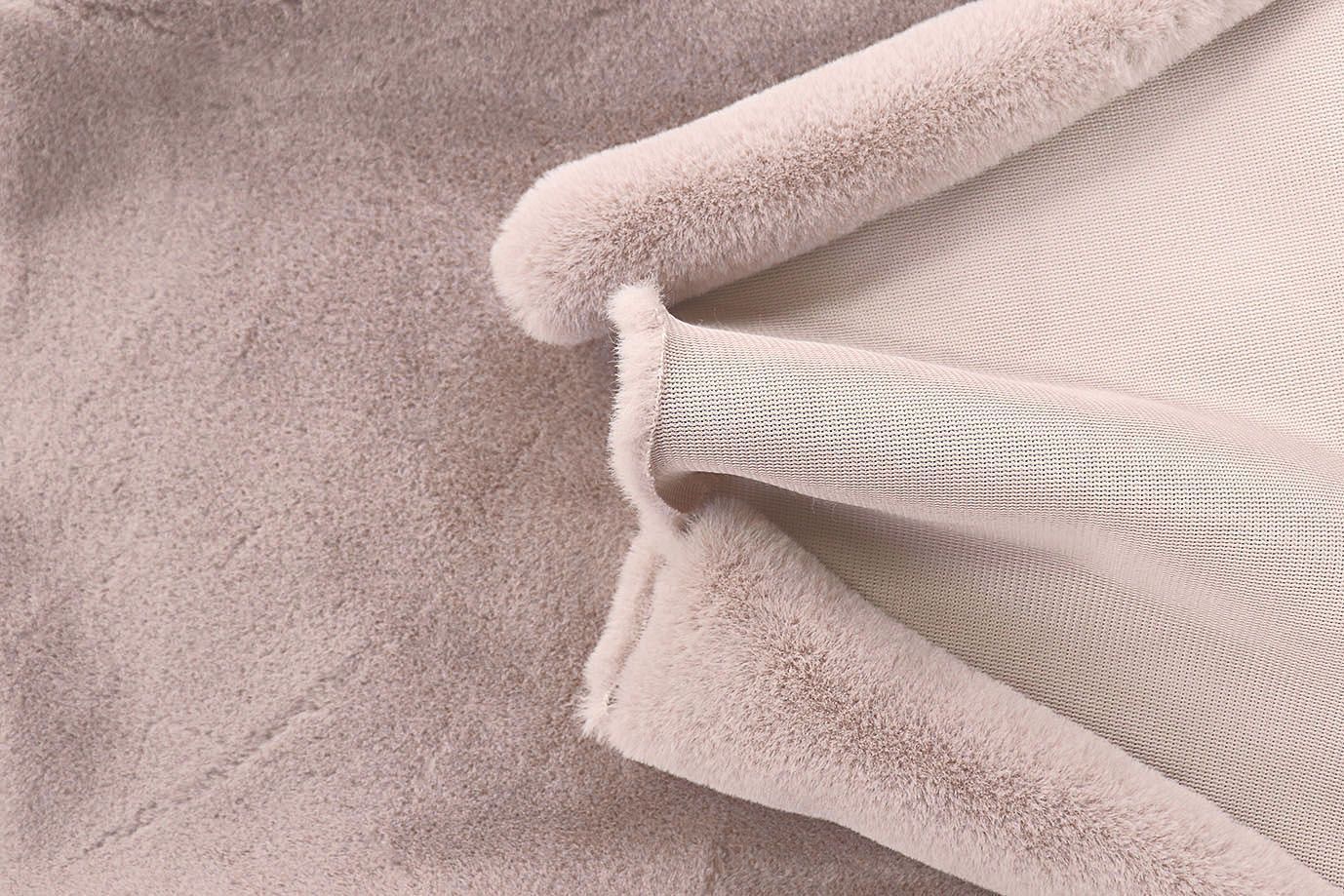 Искусственный мех "Кролик"/серовато-розовый AP230226012/D#3062207/C#2213