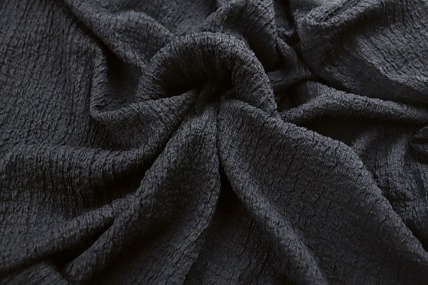 Трикотаж жатка/черный 4107-PY/C#2