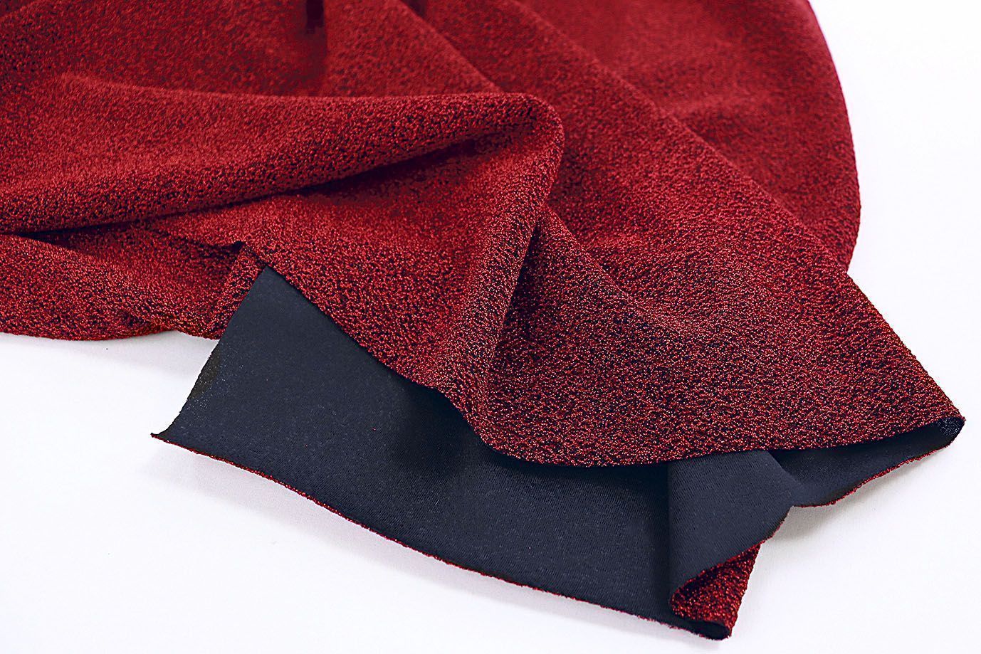 Трикотаж с люрексом/красный 1329-PY/C#10