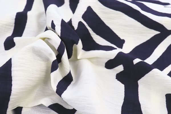 Лен стрейч принт/темно-синий на молочном 3788-PY/D#2/C#5