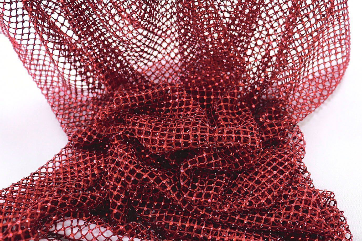 Сетка со стразами/бордовый SSR-724/C#6