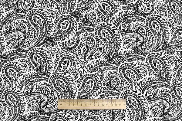 Штапель принт/узор белый на белом 1374-PY/D#26/C#4