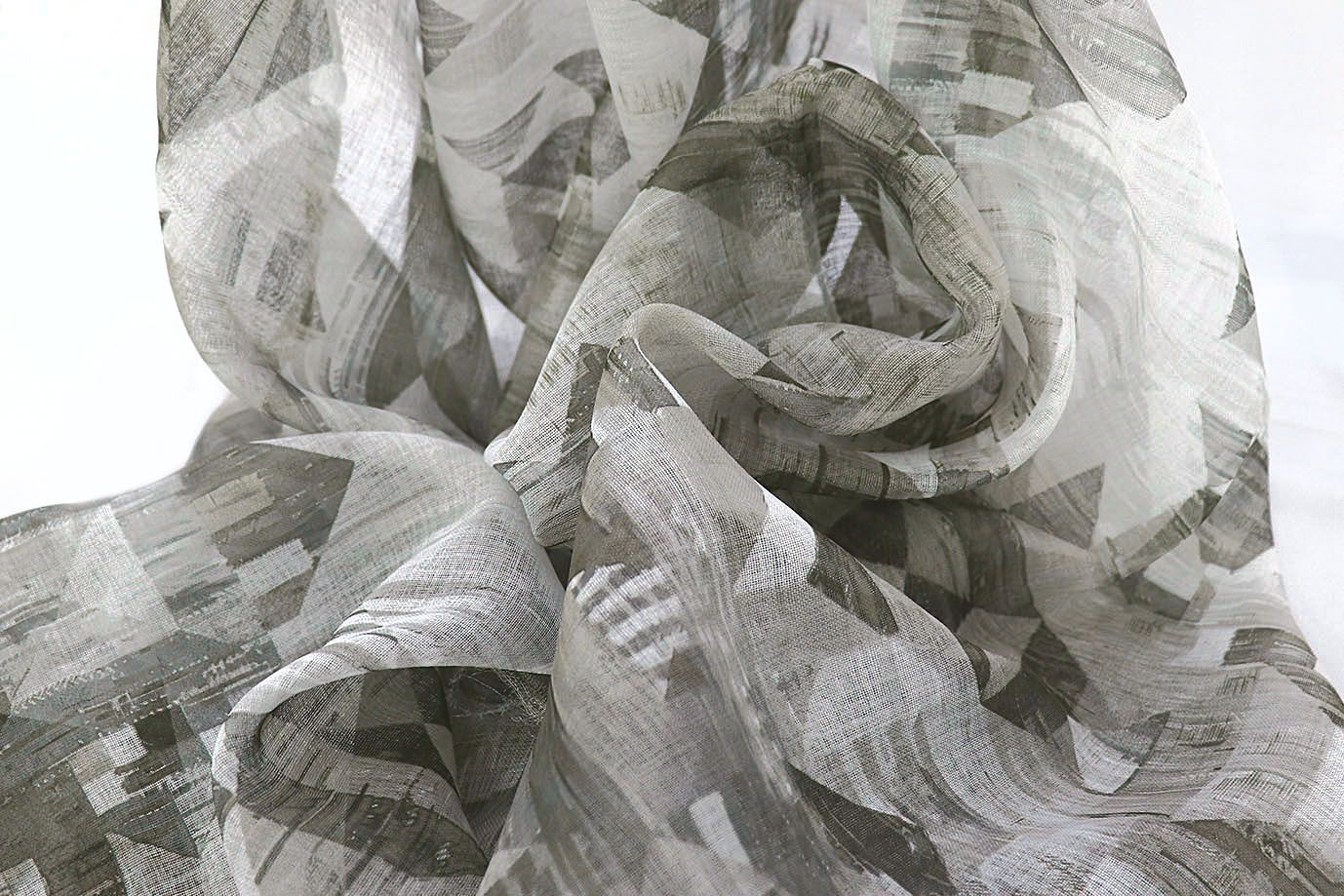 Тюль принт/серый WBC23/C#16B