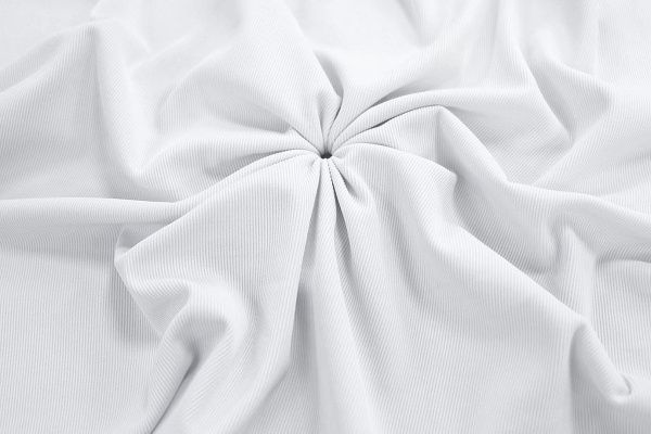 Трикотаж "Рибана"/белый 3170-PY/C#1