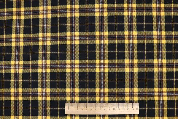 Костюмная ткань жаккард/лимон  на синем 3321-22-PY/D#6/C#1