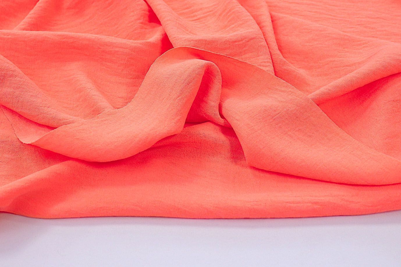 Блузочная ткань "CEY Манго" стрейч/оранжевый 3456-PY/C#3