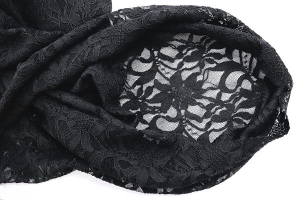 Гипюр набивной/черный 9804/D#799/C#1