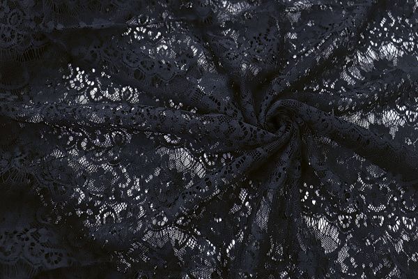 Гипюр "Реснички"/темно-синий 3409-PY/C#2