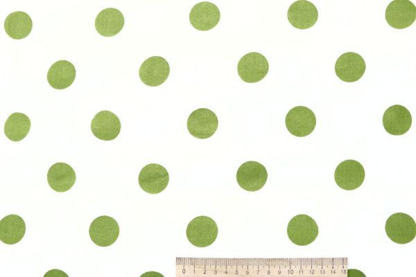 Штапель принт/горох фисташковый на молочном 4203-PY/D#101/C#1