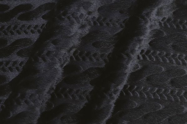 Искусственный мех "Норка" косичка/черный PE-30098/PMW2312110