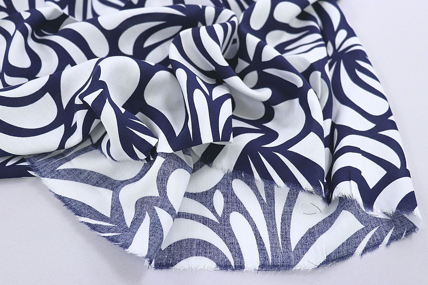 Штапель принт/сине-белый 1382-PY/D#9/C#6